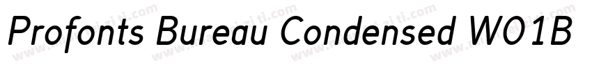 Profonts Bureau Condensed W01Bd字体转换